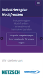 Mobile Screenshot of industrieregion-hochfranken.de