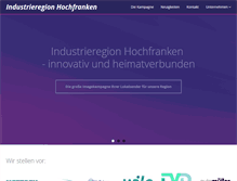 Tablet Screenshot of industrieregion-hochfranken.de